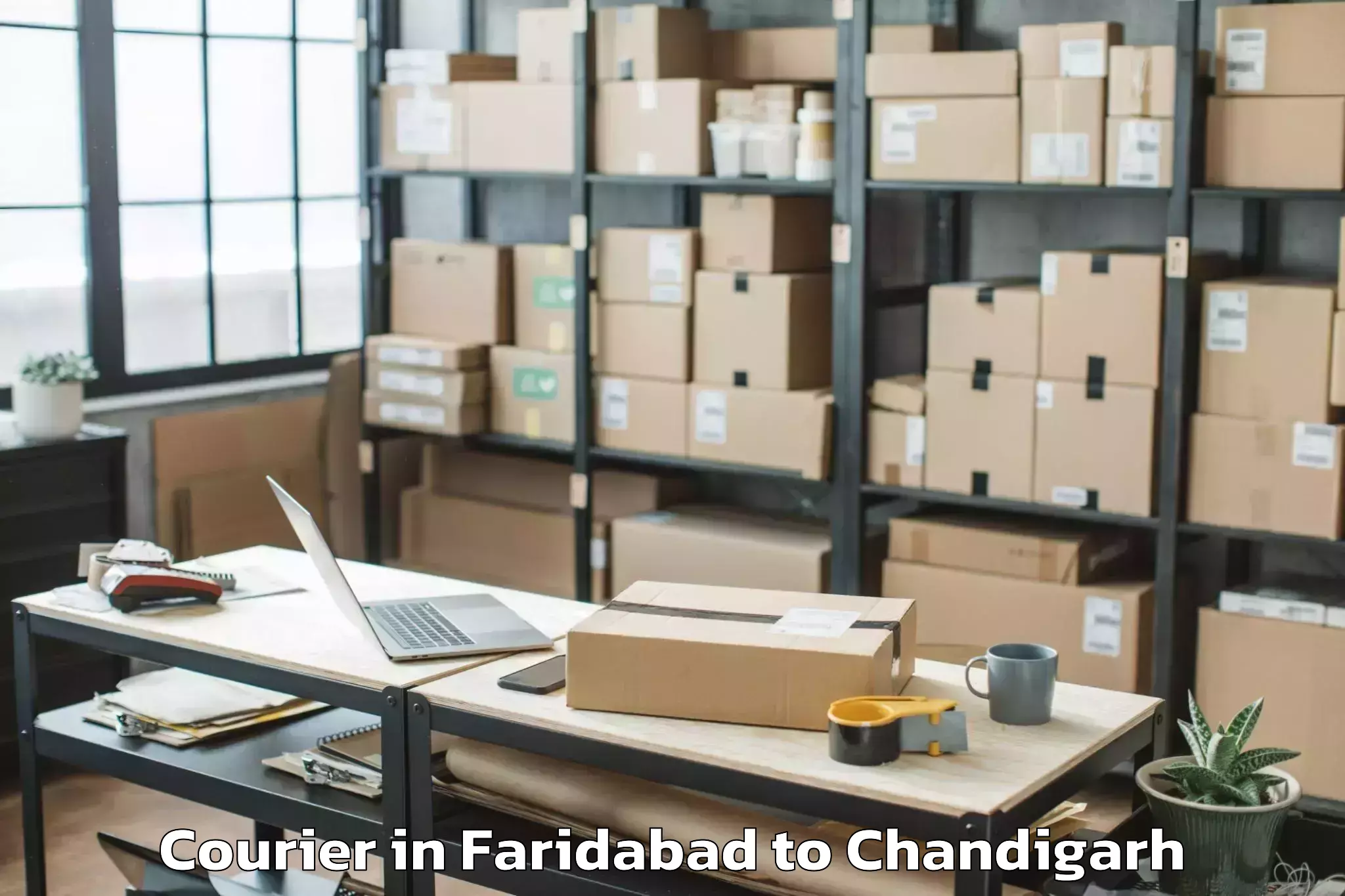 Faridabad to Elante Mall Courier Booking